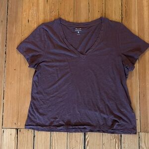 Madewell V neck whisper tee